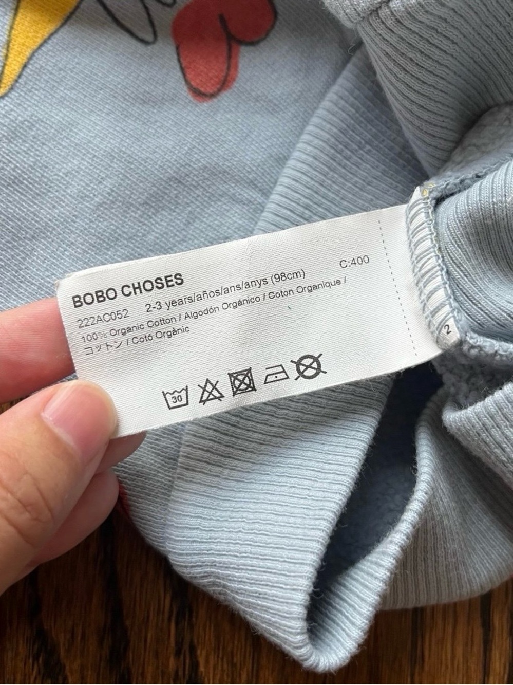NWT - Bobo Choses Organic Cotton Rooster Zip-Up Hoodie (2-3Y) - Picture 4 of 7